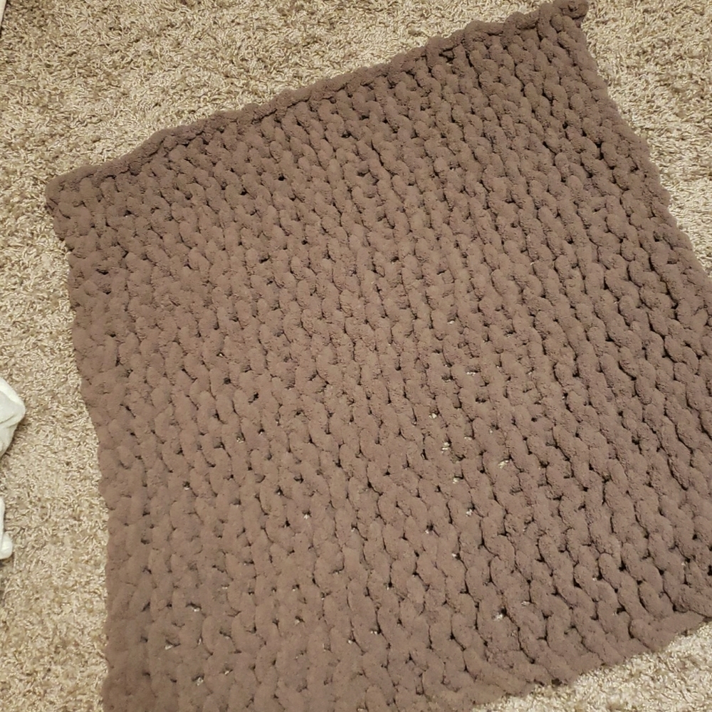 Chunky Knitted Blanket
